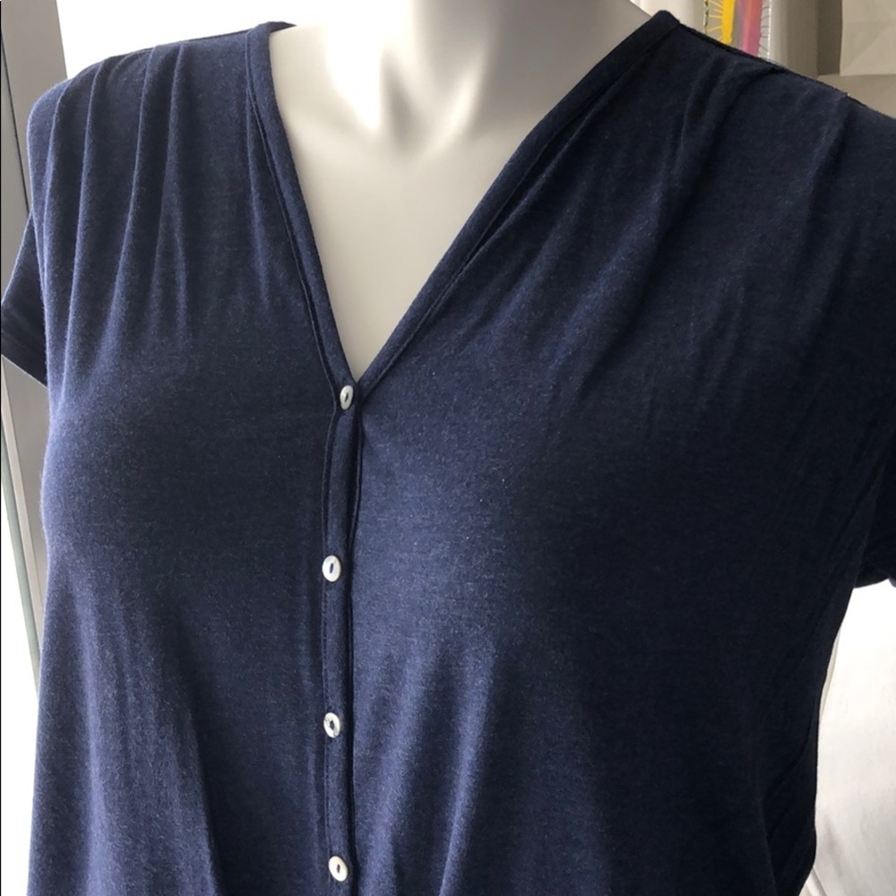 MAX STUDIO MSSP Top Navy NWOT sz L